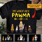 The World's Best Pawma Girl, Dog, Cat Personalized T-Shirt TS-GH138