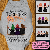 When We're Together Every Hour Is Happy Hour Halloween Personalized T-Shirt TS-GH199