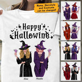 Happy Hallowine Personalized Halloween T-shirt TS-NN43