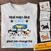 Great Cat Dad Personalized T-Shirt TS-PT210
