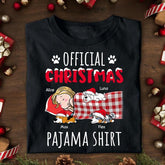 Official Christmas Pajama Shirt Personalized Dog T-shirt TS-NN502