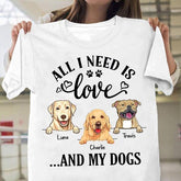 All I Need Is Love ... And A Cat Personalized T-shirt TS-NB685