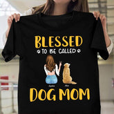 Blessed To Be Called Dogmom Personalized T-Shirt TS-HR70