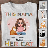 This Mama Loves Her Cat Personalized T-shirt TS-NB1077