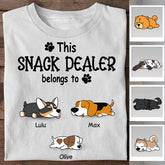 This Snack Dealer Belongs To Personalized T-shirt TS-NB2146