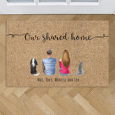 Our shared home - Personalized doormat
