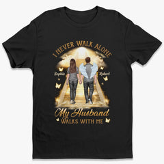 His Wings Guide My Steps - Memorial Personalized Custom Unisex T-shirt, Premium T-shirt, Hoodie - Sympathy Gift For Family Members