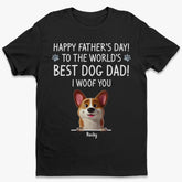 Best Dog Dad In The Galaxy - Dog & Cat Personalized Custom Unisex T-shirt, Premium T-shirt, Hoodie - Father's Day, Gift For Dad, Pet Owners, Pet Lovers