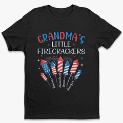 Little Firecracker Vibes - Family Personalized Custom Unisex T-shirt, Premium T-shirt, Hoodie - 4th Of July, Gift For Mom, Grandma