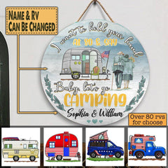 I Want To Hold Your Hand - Wooden Door Sign