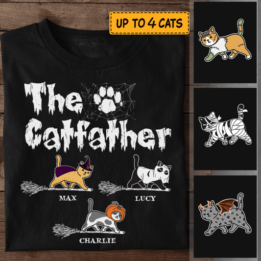 The Spooky Cat Father Personalized T-Shirt TS-HR177