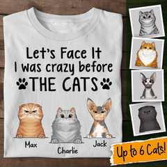 I Was Crazy Before The Cat Personalized Cat T-Shirt TS-TU227