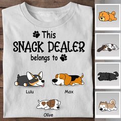 This Snack Dealer Belongs To Personalized T-shirt TS-NB2146
