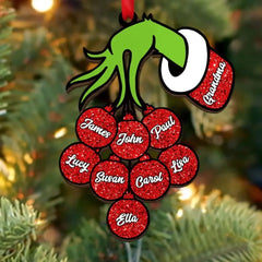 CHRISTMAS GIFT FOR FAMILY-PERSONALIZED ACRYLIC ORNAMENT