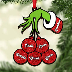 CHRISTMAS GIFT FOR FAMILY-PERSONALIZED ACRYLIC ORNAMENT