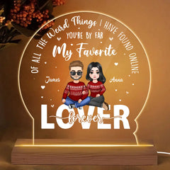 Lover Forever - Personalized Custom 3D Led Light - Valentine's Day, Christmas Gift For Couple, Husband, Wife, Family Members