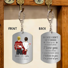 Custom Personalized Couple Aluminum Keychain - 
 Gift Idea For Couple/Valentine's Day - This Is To Remind You