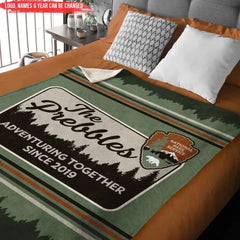 National Parks Anniversary - Personalized Blanket, Gift For Camping Lovers - BL49