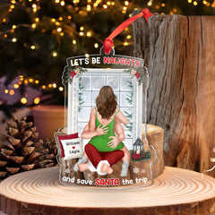 Couple - Let's Be Naughty - Personalized Acrylic Ornament