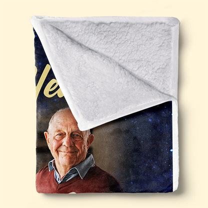 Custom Photo This Is A Hug From Heaven - Memorial Personalized Custom Blanket - Christmas Gift, Sympathy Gift For Family Members