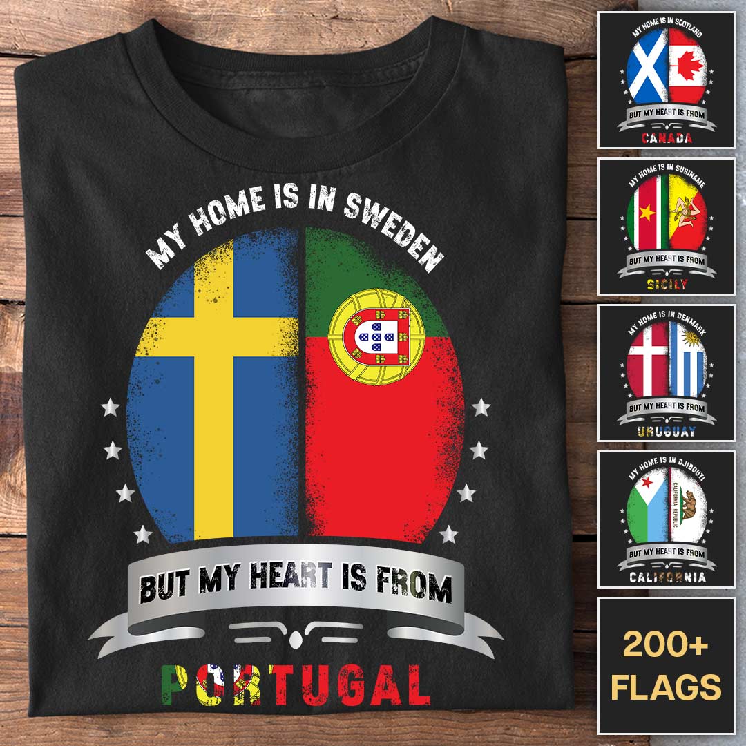 But My Heart Is From - Customizable T-Shirt
