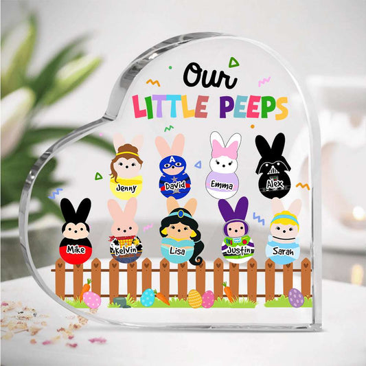 Gift For Family, Personalized Acrylic Plaque, Bunny Easter Kid Plaque 04NAHN050124