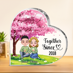 Couple - Together Since - Personalized Heart Acrylic Plaque