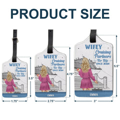 Cruising Couple Travel Partner For Life - Gift For Couples - Personalized Combo 2 Luggage Tags