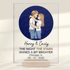 The Beginning Of Forever - Couple Personalized Custom Rectangle Shaped Acrylic Plaque - Gift For Husband Wife, Anniversary